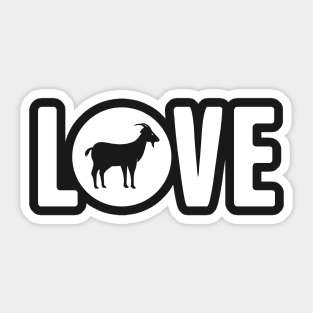 LOVE – Goat Design Sticker